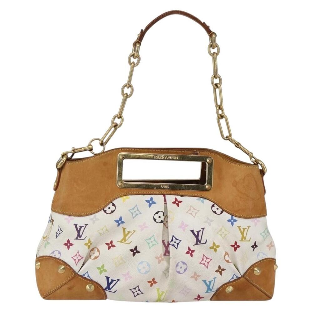 Louis Vuitton Monogram Multicolor Judy MM Handbag White